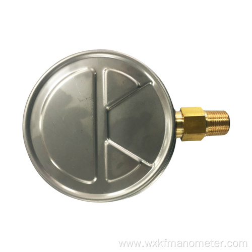 glycerin filled crimp ring pressure gauge